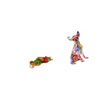 Resin Jesus Sleeping Sculpture Decorative Desk Display Colorful Dog Puppy Craft Multicolor Collectible Realistic Animal Ornament Chihuahua Figurine for Tabletop Shelf Office Car Living Room