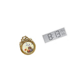 Vintage Ornate Round Photo Frame with Large Digital Display Temperature and Humidity for Wedding Gift and Office Bedroom Decor