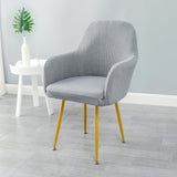 Jacquard Dining Chair Slipcovers Dining Room Chair Protector Gray