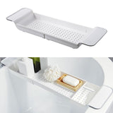 Bath Caddy Tray Tub Bathtub Shelf Holder Rack for Bathroom Luxury Reading A