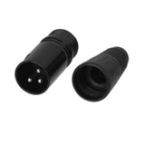 Maxbell 2x Pair XLR 3 Pin Male High Quality Microphone Cable Plug End Connectors