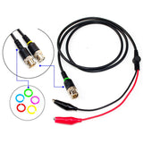 Maxbell 15x2pcs 110cm BNC Q9 to Dual Alligator Clip Oscilloscope Test Probe Cable Leads