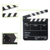 Maxbell Clapperboard TV Film Movie Clapboard Black Board with White and Black Stripe