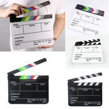 Maxbell Clapperboard TV Film Movie Clapboard Black Board with White and Black Stripe