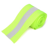 Maxbell 20x3 Meters Silver Reflective Tape Safty Strip Sew-on Lime Synth Fabric Green