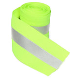Maxbell 4x3 Meters Silver Reflective Tape Safty Strip Sew-on Lime Synth Fabric Green