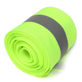 Maxbell 20x3 Meters Silver Reflective Tape Safty Strip Sew-on Lime Synth Fabric Green