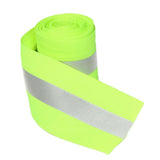 Maxbell 20x3 Meters Silver Reflective Tape Safty Strip Sew-on Lime Synth Fabric Green