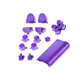 Maxbell Maxbell Replacement Chrome Plating Buttons and Touchpad for PS4 Controller-Purple