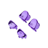 Maxbell Maxbell Replacement Chrome Plating Buttons and Touchpad for PS4 Controller-Purple