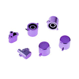 Maxbell Maxbell Replacement Chrome Plating Buttons and Touchpad for PS4 Controller-Purple