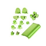 Maxbell Maxbell Replacement Chrome Plating Buttons and Touchpad for PS4 Controller-Green