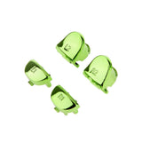 Maxbell Maxbell Replacement Chrome Plating Buttons and Touchpad for PS4 Controller-Green