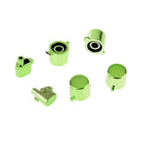 Maxbell Maxbell Replacement Chrome Plating Buttons and Touchpad for PS4 Controller-Green