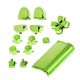 Maxbell Maxbell Replacement Chrome Plating Buttons and Touchpad for PS4 Controller-Green