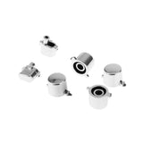 Maxbell Maxbell Replacement Chrome Plating Buttons and Touchpad for PS4 Controller-Silver