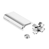 Maxbell Maxbell Replacement Chrome Plating Buttons and Touchpad for PS4 Controller-Silver