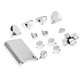 Maxbell Maxbell Replacement Chrome Plating Buttons and Touchpad for PS4 Controller-Silver