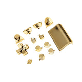 Maxbell Maxbell Replacement Chrome Plating Buttons and Touchpad for PS4 Controller-Gold
