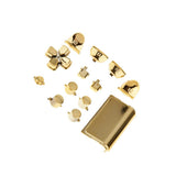 Maxbell Maxbell Replacement Chrome Plating Buttons and Touchpad for PS4 Controller-Gold