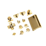 Maxbell Maxbell Replacement Chrome Plating Buttons and Touchpad for PS4 Controller-Gold