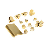 Maxbell Maxbell Replacement Chrome Plating Buttons and Touchpad for PS4 Controller-Gold