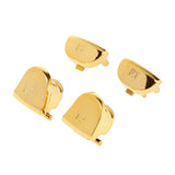 Maxbell Maxbell Replacement Chrome Plating Buttons and Touchpad for PS4 Controller-Gold