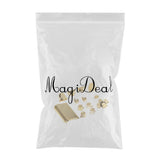 Maxbell Maxbell Replacement Chrome Plating Buttons and Touchpad for PS4 Controller-Gold