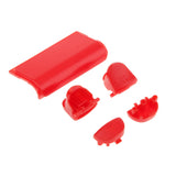 Maxbell Red Controller Button Thumbstick   D-pad Mod Set & 2x Spring for Sony PS4