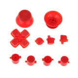 Maxbell Red Controller Button Thumbstick   D-pad Mod Set & 2x Spring for Sony PS4
