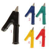Maxbell 5x10mm Mouse Alligator Clip Plug Support Stackable Banana Plug Connector Black