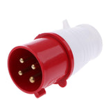 Maxbell 32 Amp 4 Pin Plug & Wall Mounted Socket Waterproof IP44 3 phase 380V 3P+E - Aladdin Shoppers