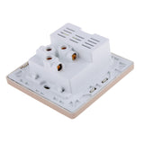 Maxbell Maxbell Gold 2.1A 2 USB Wall Socket Charger Power Panel Receptacle 5 Outlet Switch