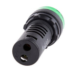 Maxbell 3xLED Flash Alarm Indicator Signal Lamp with Buzzer AD16-22SM 12V Green
