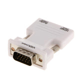 Maxbell Maxbell HDMI Female to VGA Male Converter + Audio Adapter Support 1080P Output White