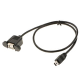Maxbell 20xMini USB 5 Pin Male to USB 2.0 B Female Jack Printer Panel Mount Cable