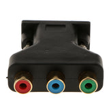 Maxbell Maxbell 3-RCA RGB Video Female To HD15-Pin VGA Component Video Jack Adapter