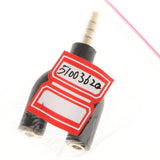 Maxbell 3.5mm Stereo Audio Jack Earphone Headphone 2 Way U Splitter Adapter Black - Aladdin Shoppers