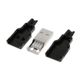 Maxbell 10pcs USB Type-A 4-pin Male Plug Socket Connector Adapter Jack Plastic Cover - Aladdin Shoppers