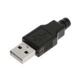 Maxbell 10pcs USB Type-A 4-pin Male Plug Socket Connector Adapter Jack Plastic Cover - Aladdin Shoppers