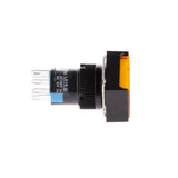 Maxbell 25xDC 12V Push Button Momentary Self Reset Square Switch with LED Light  Yellow