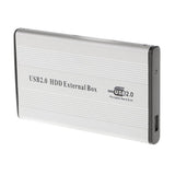 Maxbell 4xUSB2.0 IDE External 2.5" SSD HDD Hard Drive Enclosure Laptop Disk Case Gray