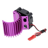 Maxbell Maxbell 7016 Motor Heat Sink with Cooling Fan for 1/16 HSP RC Car 380 Motor Purple