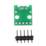 Maxbell Maxbell MICRO USB to DIP Adapter Pin Female Connector B Type Pcb Converter