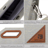 Maxbell Maxbell BRINCH 13.3 inch Nylon Multi-functional Sleeve Laptop Bag for MacBook Grey