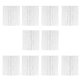 Maxbell 4x10pcs 45x38mm Clear Acrylic Plastic Folding Door Piano   Hinges