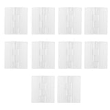Maxbell 4x10pcs 45x38mm Clear Acrylic Plastic Folding Door Piano   Hinges
