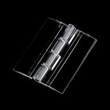 Maxbell 4x10pcs 45x38mm Clear Acrylic Plastic Folding Door Piano   Hinges