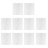 Maxbell 4x10pcs 45x38mm Clear Acrylic Plastic Folding Door Piano   Hinges