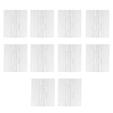 Maxbell 4x10pcs 45x38mm Clear Acrylic Plastic Folding Door Piano   Hinges